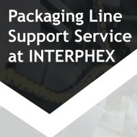 Image of Text saying Packaging Line Support Service at INTERPHEX