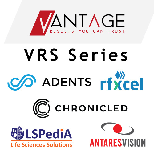 Image of Sponsors. VRS Series, Adents, rfxcel, chronicled, lspedia, and antaresvision